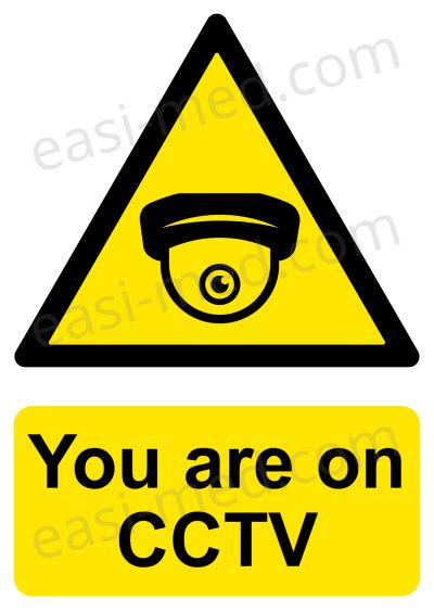 You Are on CCTV Dome Camera Sign – A5, A4, A3 | Vinyl Sticker & Rigid PVC – Easi-Signs