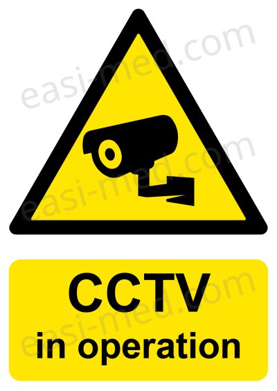 CCTV in Operation Bullet Camera Sign – A5, A4, A3 | Vinyl Sticker & Rigid PVC – Easi-Signs
