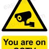 You Are on CCTV Bullet Camera Sign – A5, A4, A3 | Vinyl Sticker & Rigid PVC – Easi-Signs