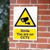 Smile You Are on CCTV Bullet Camera Sign – A5, A4, A3 | Vinyl Sticker & Rigid PVC – Easi-Signs