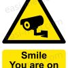 Smile You Are on CCTV Bullet Camera Sign – A5, A4, A3 | Vinyl Sticker & Rigid PVC – Easi-Signs
