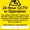 24 Hour CCTV in Operation GDPR Compliance Sign – A5, A4, A3 | Easi-Signs