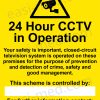 24 Hour CCTV in Operation Bullet Camera GDPR Compliance Sign – A5, A4, A3 | Easi-Signs