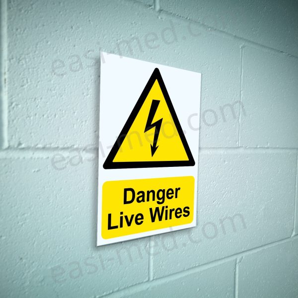 Danger Live Wires Safety Sign – Electrical Hazard Warning | A5, A4, A3  | Easi-Signs