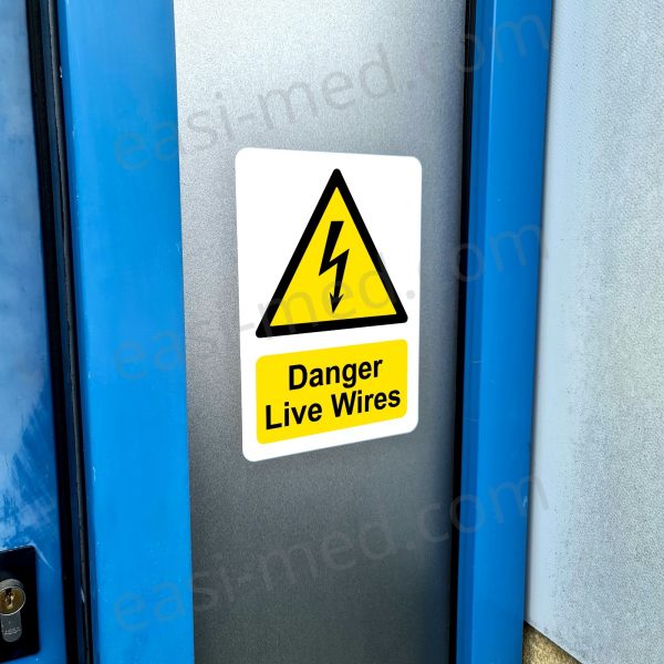 Danger Live Wires Safety Sign – Electrical Hazard Warning | A5, A4, A3  | Easi-Signs