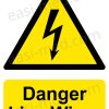 Danger Live Wires Safety Sign – Electrical Hazard Warning | A5, A4, A3  | Easi-Signs