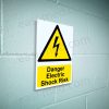 Danger Electric Shock Risk Safety Sign – Electrical Hazard Warning | A5, A4, A3 | Easi-Signs