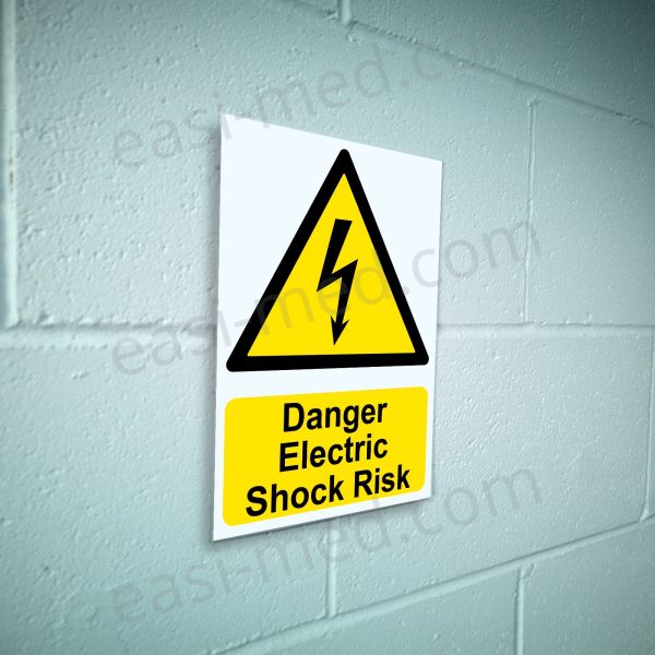 Danger Electric Shock Risk Safety Sign – Electrical Hazard Warning | A5, A4, A3 | Easi-Signs