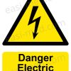 Danger Electric Shock Risk Safety Sign – Electrical Hazard Warning | A5, A4, A3 | Easi-Signs