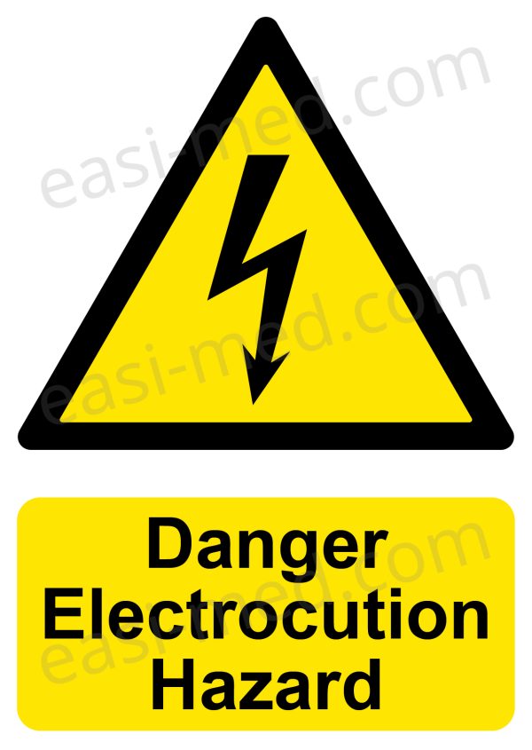 Danger Electrocution Hazard Safety Sign – Electrical Warning | A5, A4, A3 | Easi-Signs
