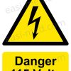 Danger 415 Volts Electrical Safety Sign | A5, A4, A3 | Easi-Signs