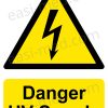 Danger HV Supply Electrical Warning Sign | A5, A4, A3 | Easi-Signs