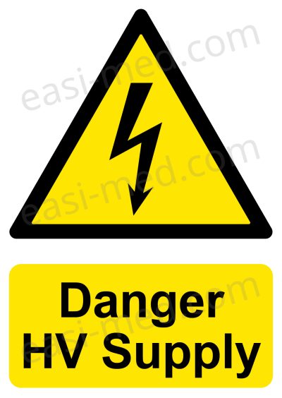 Danger HV Supply Electrical Warning Sign | A5, A4, A3 | Easi-Signs