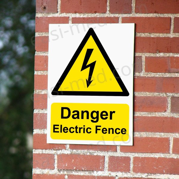 Danger Electric Fence Warning Sign | A5, A4, A3 | Easi-Signs