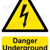 Danger Underground Cables Safety Sign | A5, A4, A3 | Easi-Signs