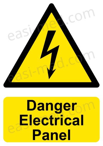 Danger Electrical Panel Safety Sign | A5, A4, A3 | Electrical Hazard Warning