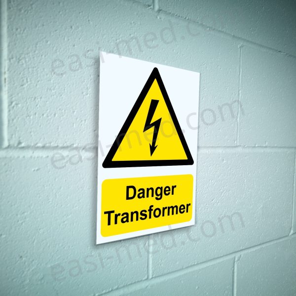 Danger Transformer Safety Sign | A5, A4, A3 | High Voltage Electrical Warning