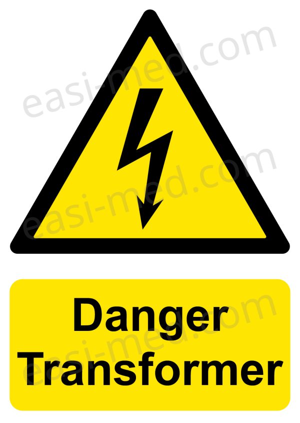 Danger Transformer Safety Sign | A5, A4, A3 | High Voltage Electrical Warning