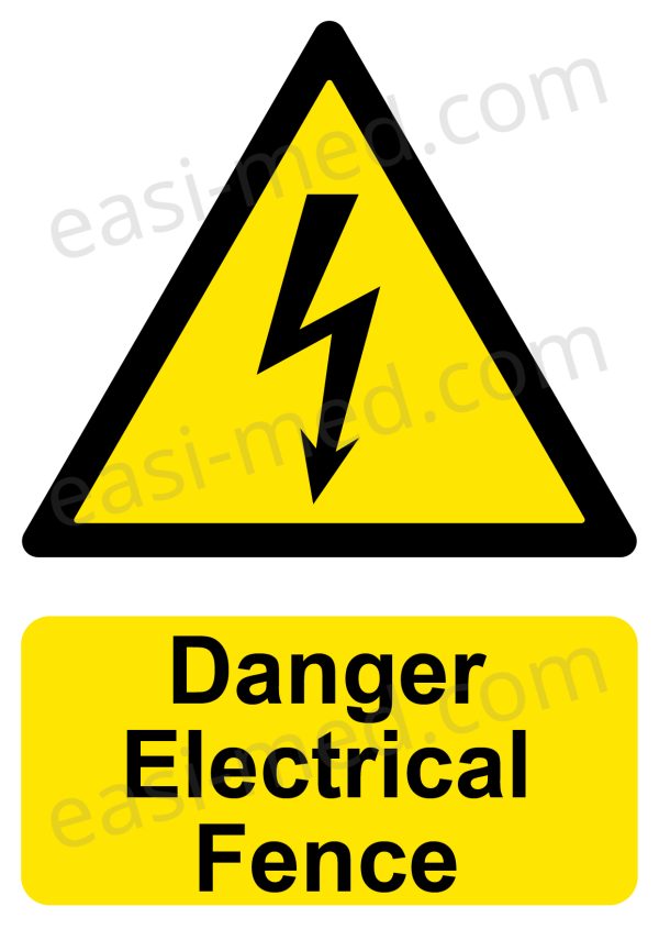 Danger Electrical Fence Sign | A5, A4, A3 | High Voltage Farm Safety Warning