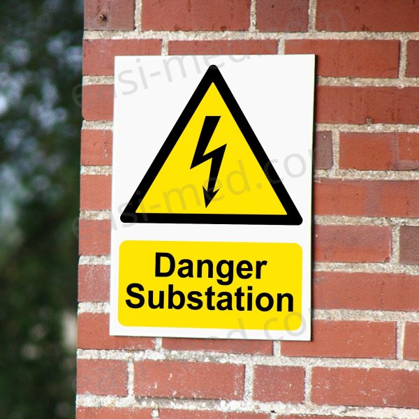 Danger Substation Sign | A5, A4, A3 | Electrical Hazard Safety Notice