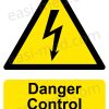 Danger Control Room Sign | A5, A4, A3 | Electrical Hazard Safety Notice