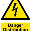 Danger Distribution Board Sign | A5, A4, A3  | Electrical Hazard Safety Notice