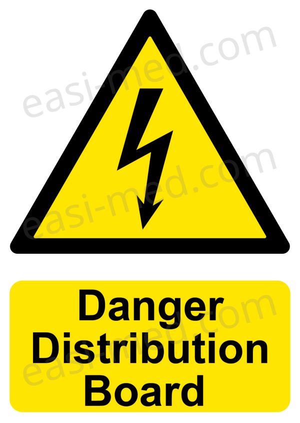 Danger Distribution Board Sign | A5, A4, A3  | Electrical Hazard Safety Notice
