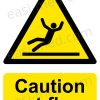 CA-SLIP-PORT-001-01-WM Caution Wet Floor Warning Sign | A5, A4, A3 | Easi-Signs