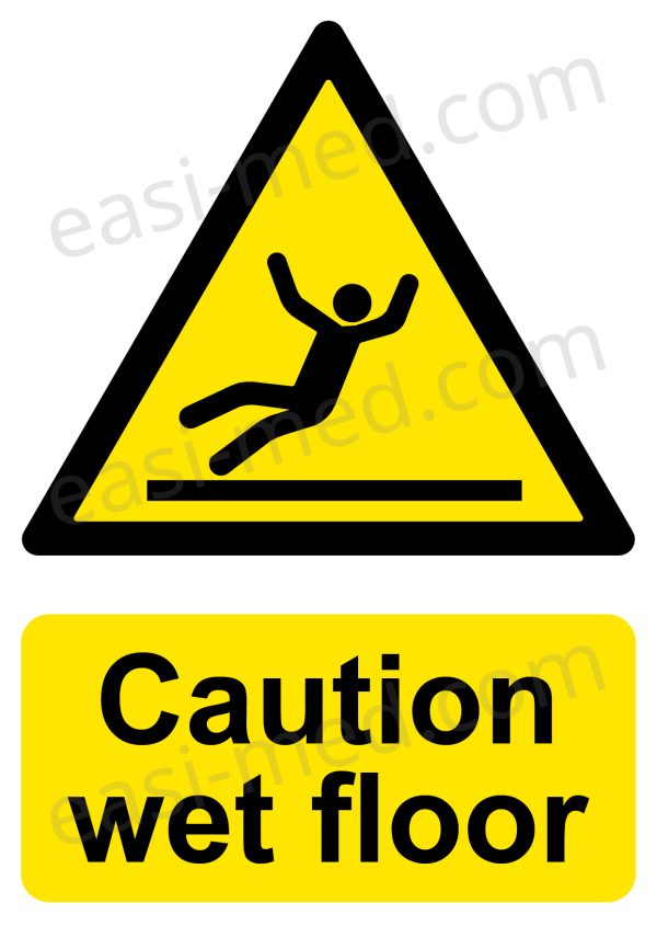 CA-SLIP-PORT-001-01-WM Caution Wet Floor Warning Sign | A5, A4, A3 | Easi-Signs
