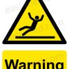 CA-SLIP-PORT-001-05-WM Warning Slip Hazard Safety Sign | A5, A4, A3 | Easi-Signs