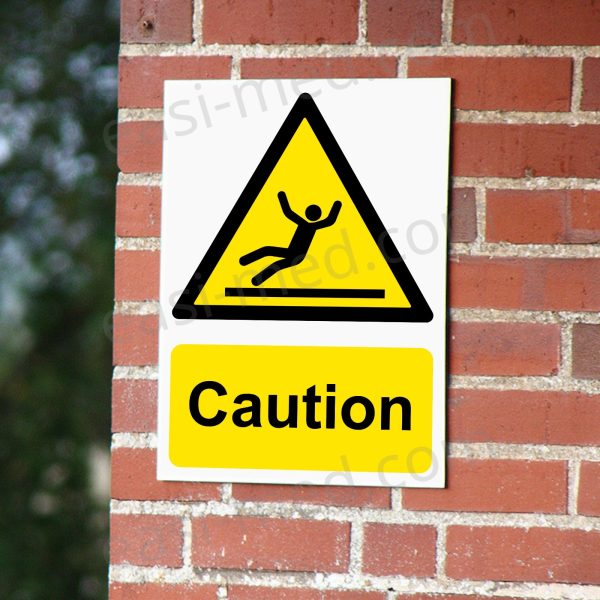 CA-SLIP-PORT-001-06-BRICK-WALL-WM Caution Safety Sign - General Warning | A5, A4, A3 | Easi-Signs