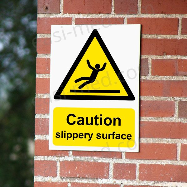 Caution Slippery Surface Safety Sign | A5, A4, A3 | Easi-Signs