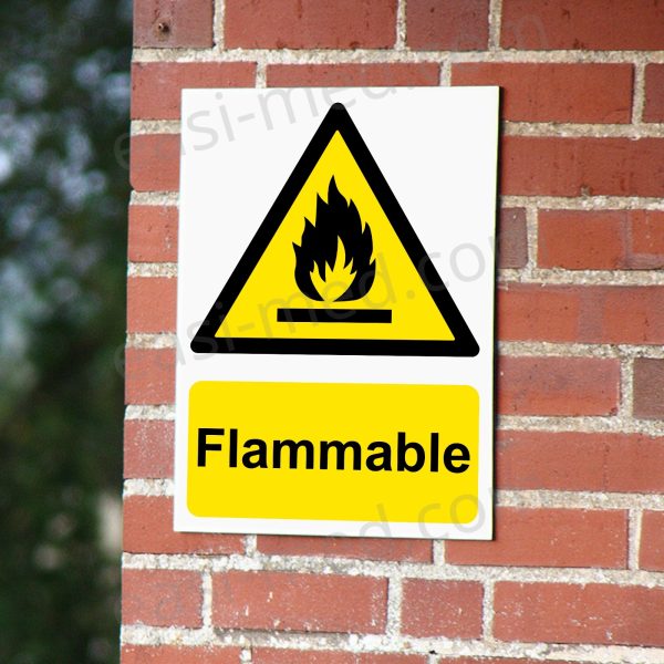 Flammable Warning Sign | A5, A4, A3 | Easi-Signs