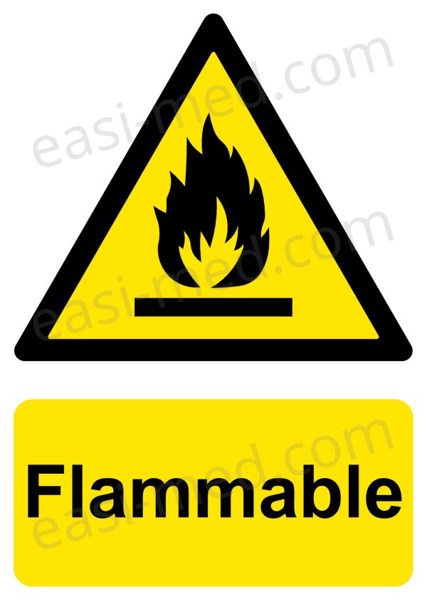 Flammable Warning Sign | A5, A4, A3 | Easi-Signs
