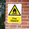 CA-FIRE-PORT-001-03-BRICK-WALL-WM-1.jpg Fire Hazard Warning Sign | A5, A4, A3 | Easi-Signs