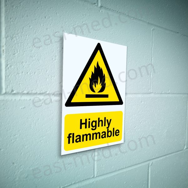 Highly Flammable Warning Sign | A5, A4, A3 | Easi-Signs