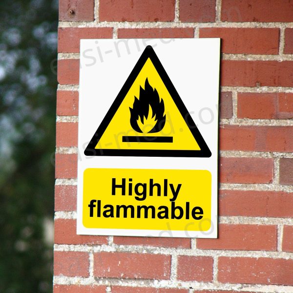 Highly Flammable Warning Sign | A5, A4, A3 | Easi-Signs