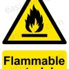 Flammable Materials Warning Sign | A5, A4, A3 | Easi-Signs