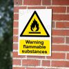 Warning Flammable Substances Sign | A5, A4, A3 | Easi-Signs