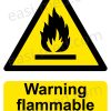 Warning Flammable Substances Sign | A5, A4, A3 | Easi-Signs