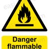 Danger Flammable Substances Sign | A5, A4, A3 | Easi-Signs