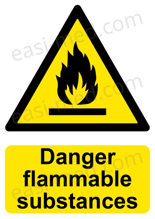 Danger Flammable Substances Sign | A5, A4, A3 | Easi-Signs