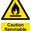 Caution Flammable Substances Sign | A5, A4, A3 | Easi-Signs