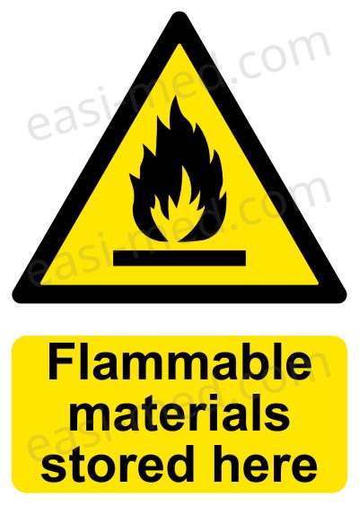 CA-FIRE-PORT-001-12-WM-1.jpg Flammable Materials Stored Here Sign | A5, A4, A3 | Easi-Signs