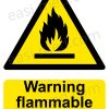 Warning Flammable Liquids Sign | A5, A4, A3 | Easi-Signs