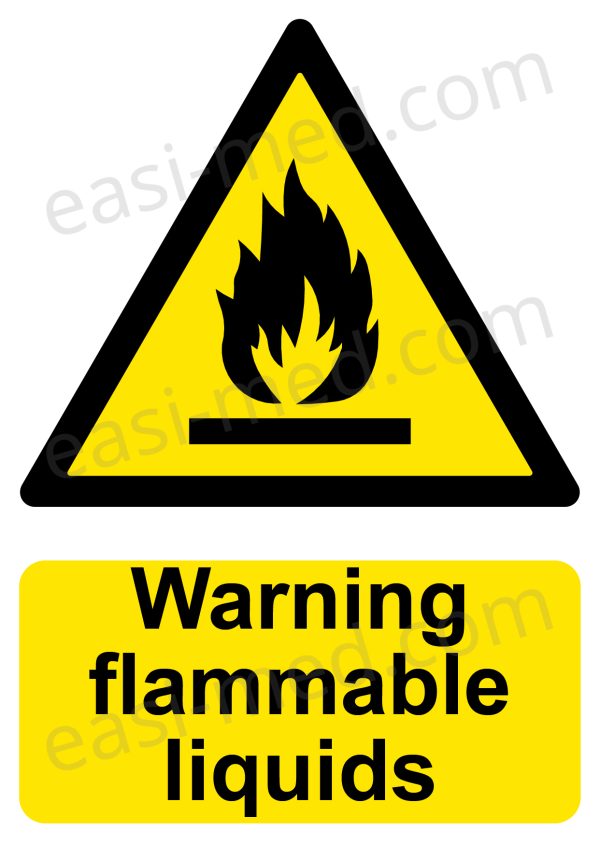 Warning Flammable Liquids Sign | A5, A4, A3 | Easi-Signs