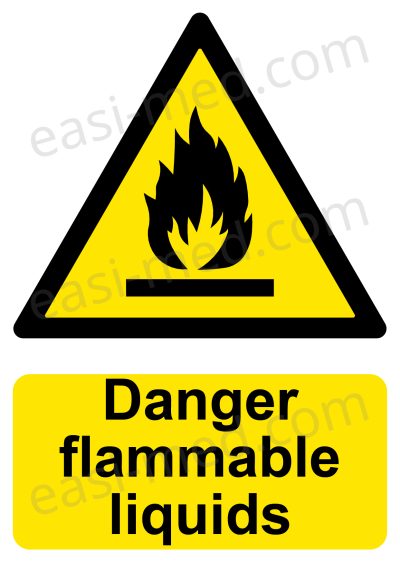 Danger Flammable Liquids Sign | A5, A4, A3 | Easi-Signs