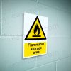 Flammable Storage Area Sign | A5, A4, A3 | Easi-Signs