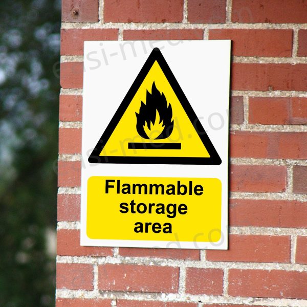 Flammable Storage Area Sign | A5, A4, A3 | Easi-Signs