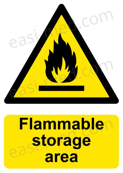 CA-FIRE-PORT-001-16-WM-1.jpg Flammable Storage Area Sign | A5, A4, A3 | Easi-Signs